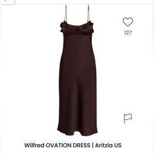 NWT aritzia Wilfred ovation size small in rich mocha brown